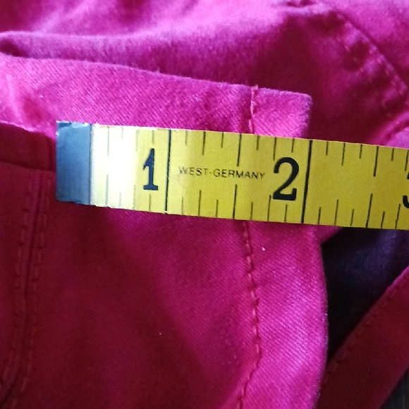 Celebrity Pink- Red High-Waist Button Front Shorts - Picture 11 of 12